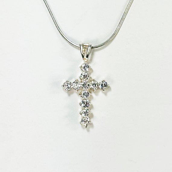 Solid 925 sterling silver Necklace snake Chain wi… - image 6