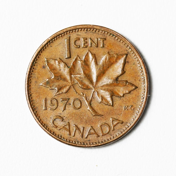 1970年カナダブロンズ1セントコイン - カナダペニー - Etsy 日本