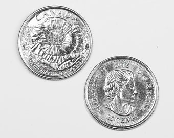 コレクターズアイテム 1964年カナダ 1セント銅貨、1カナダペニー貨