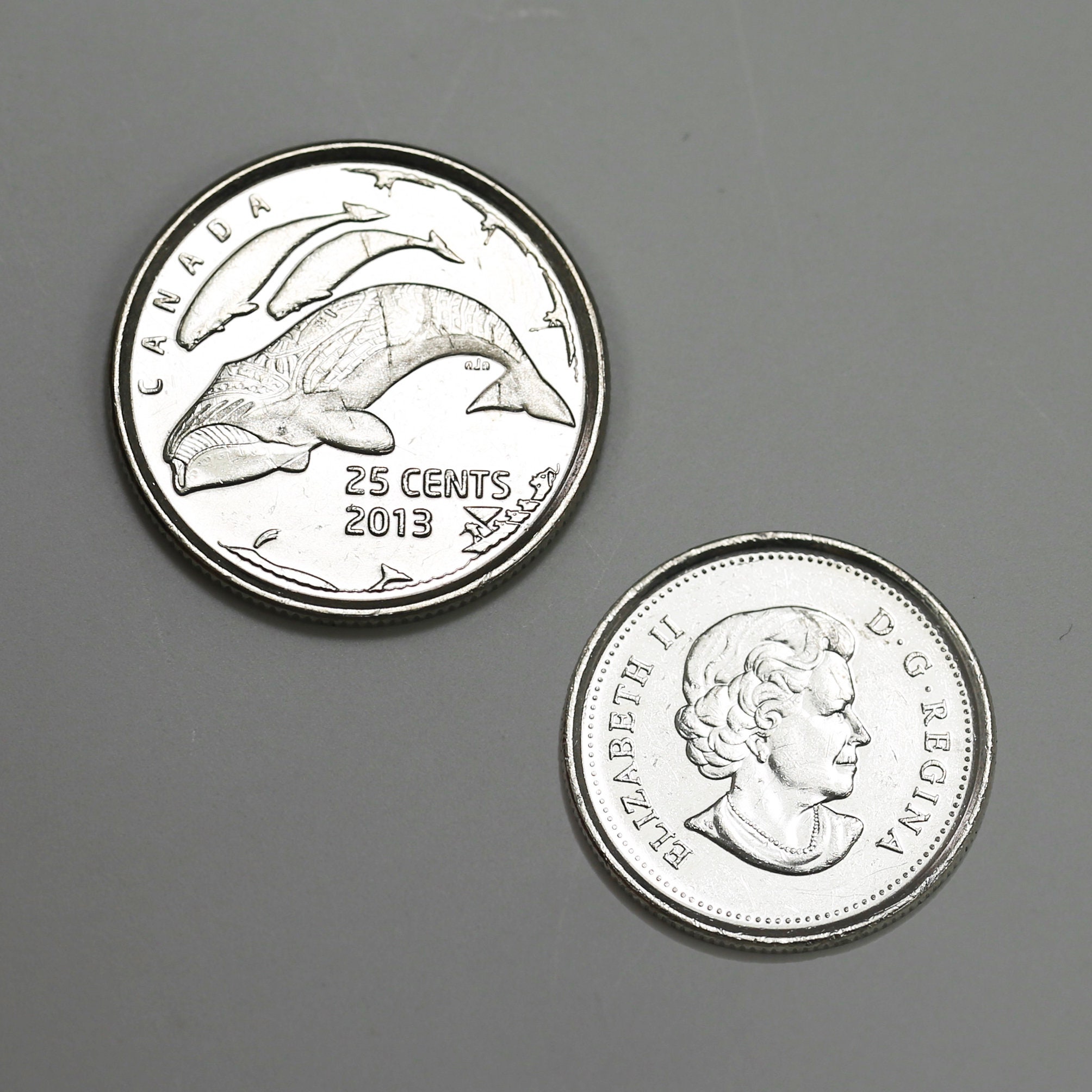 2013年カナダ25セント硬貨エリザベス2世 - 記念発行 北部の生活