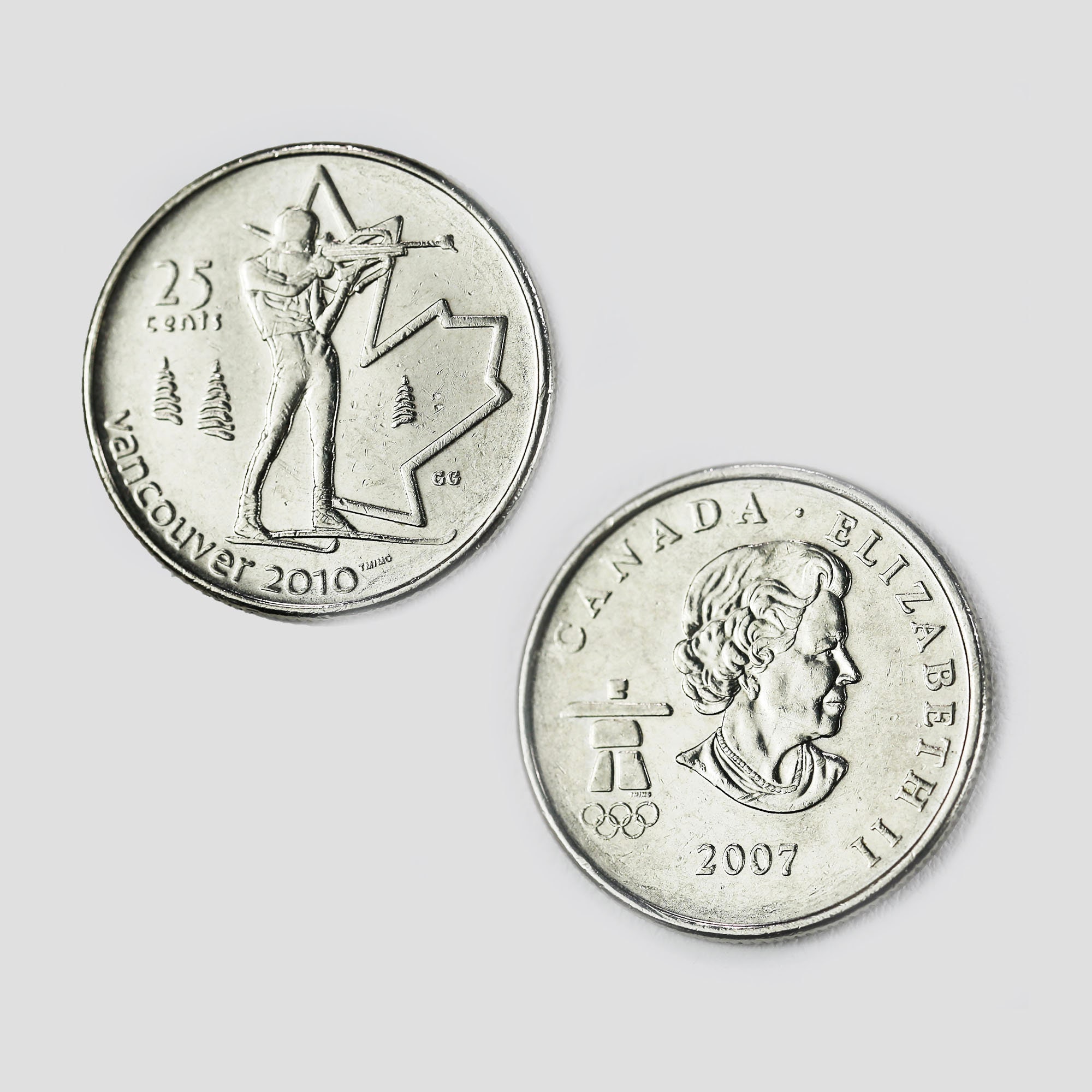 コレクション Canadian Olympic Coin BU 2007-2010 Canada Vancouver Olympic 15 (12+3) Quarter 25