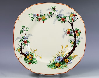 Vintage England serving Plate, Platter, Maddock & Son Royal Ivory Tree pattern