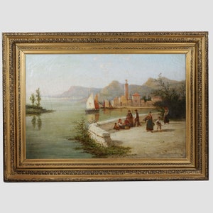 Dutch Willian Raymond Dommersen (1850-1927) Genre Öl auf Leinwand antikes Gemälde, Wanddekor, Home Decor