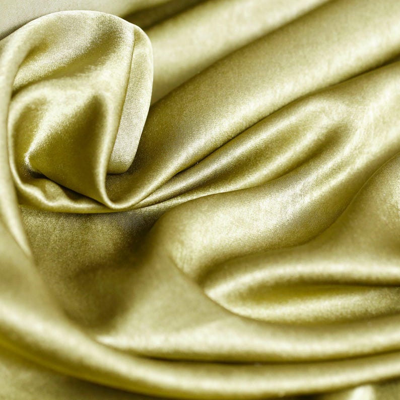 Olive Green Tencel Fabric, Soft Material, 150cm/59 in wide image 1