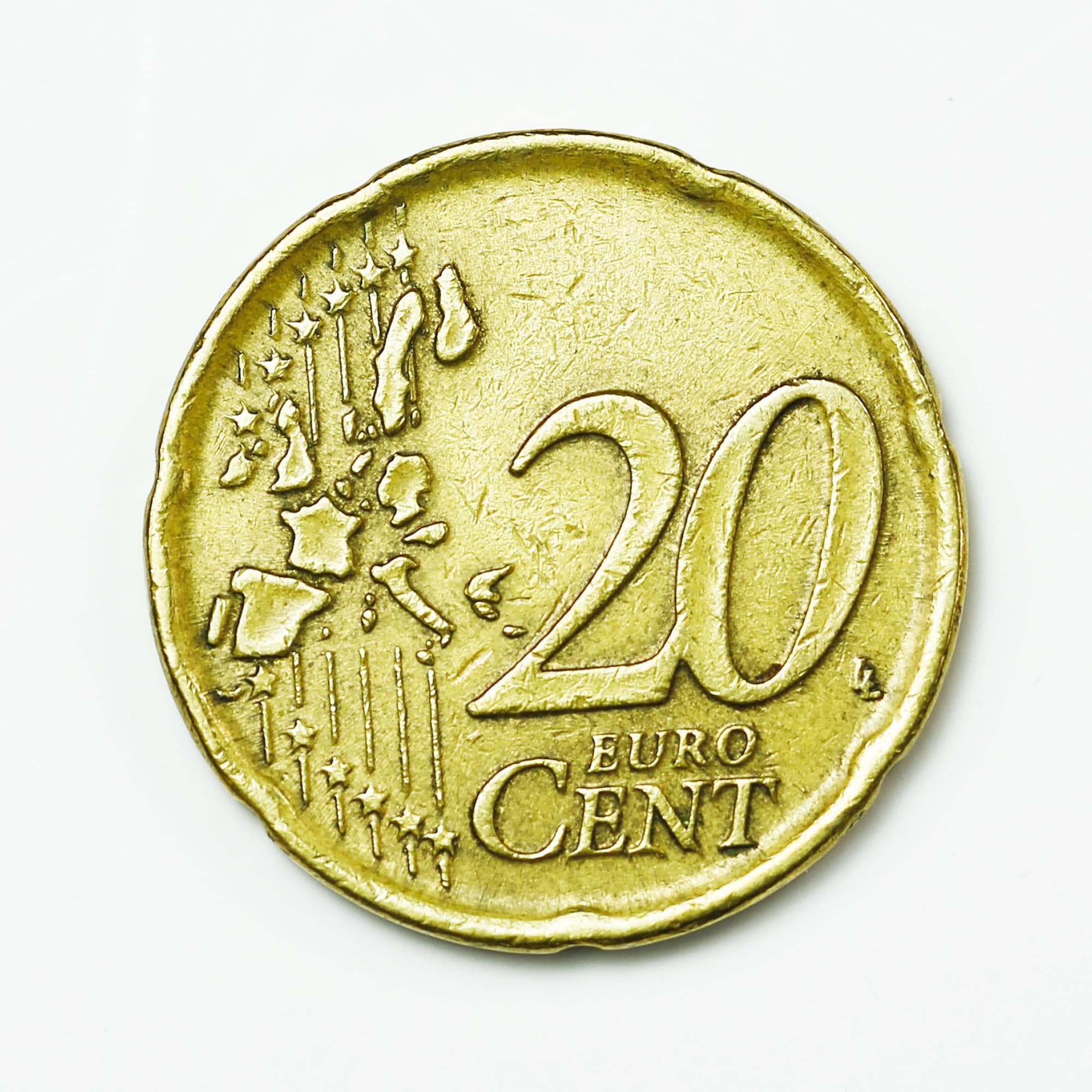 アンティーク硬貨　スペイン 20ユーロセント 1999年 セルバンテス　希少 1999年スペイン20ユーロセント硬貨：セルバンテス・コレクターズ