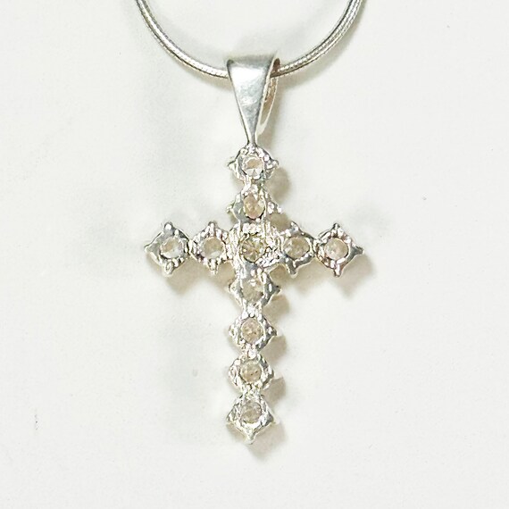 Solid 925 sterling silver Necklace snake Chain wi… - image 3