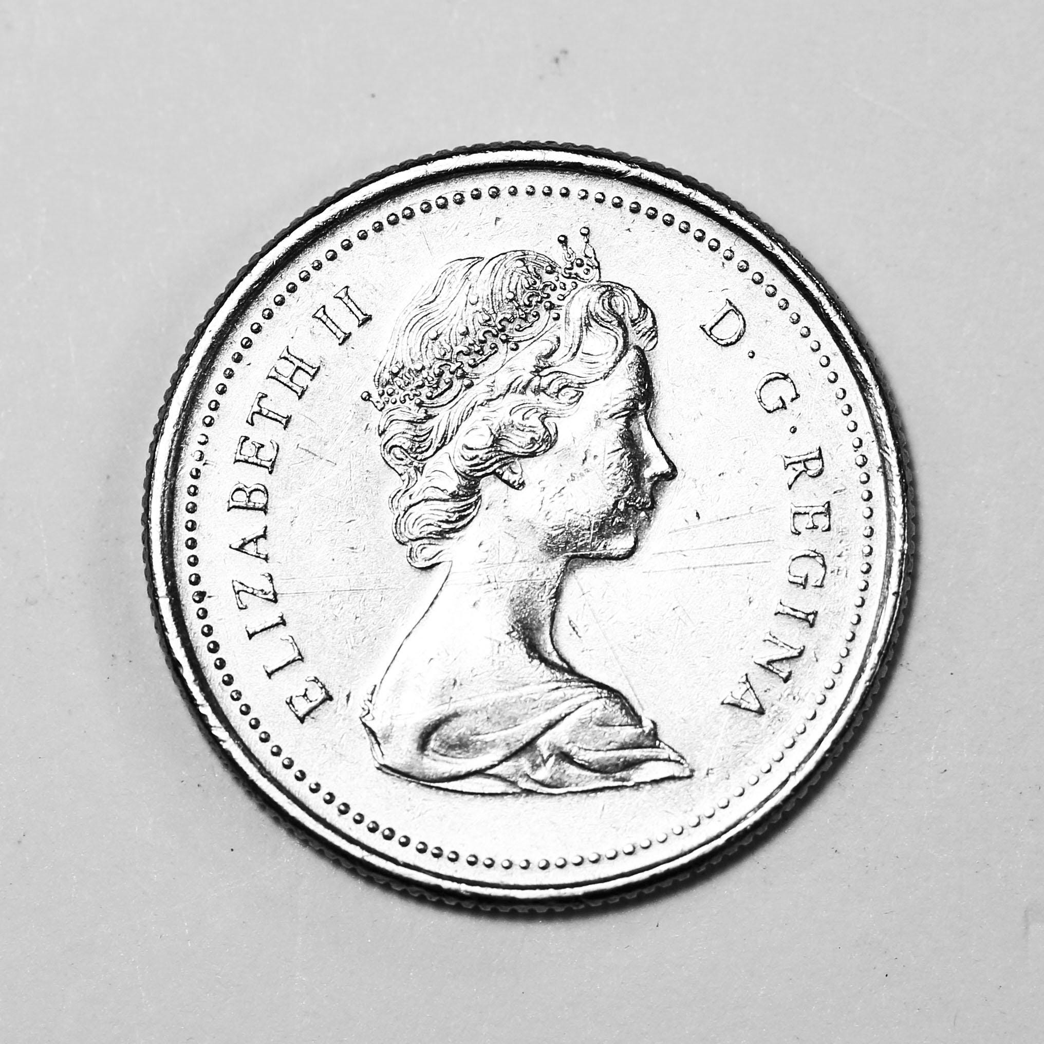 1973年カナダ25セント硬貨：RCMP100周年記念コイン - Etsy 日本