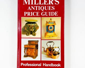 Guía de precios de antigüedades de Miller, libro de referencia de tapa dura, manual profesional de 1982