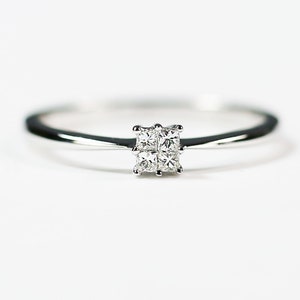 18K solid Gold Premium Pave Diamond Ring, Gift for her, size 6.25, engagement ring