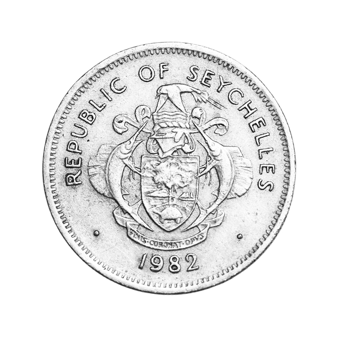 Seychelles 1982 Coin - 1 Rupee: Triton Conch Shell - Etsy