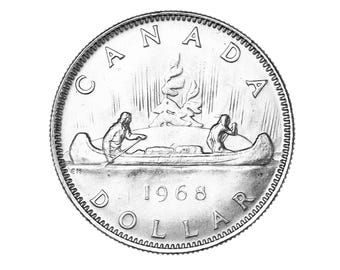 カナダ *1967年* 1ドル硬貨 - エリザベス2世 / 復刻版 / カナダ硬貨