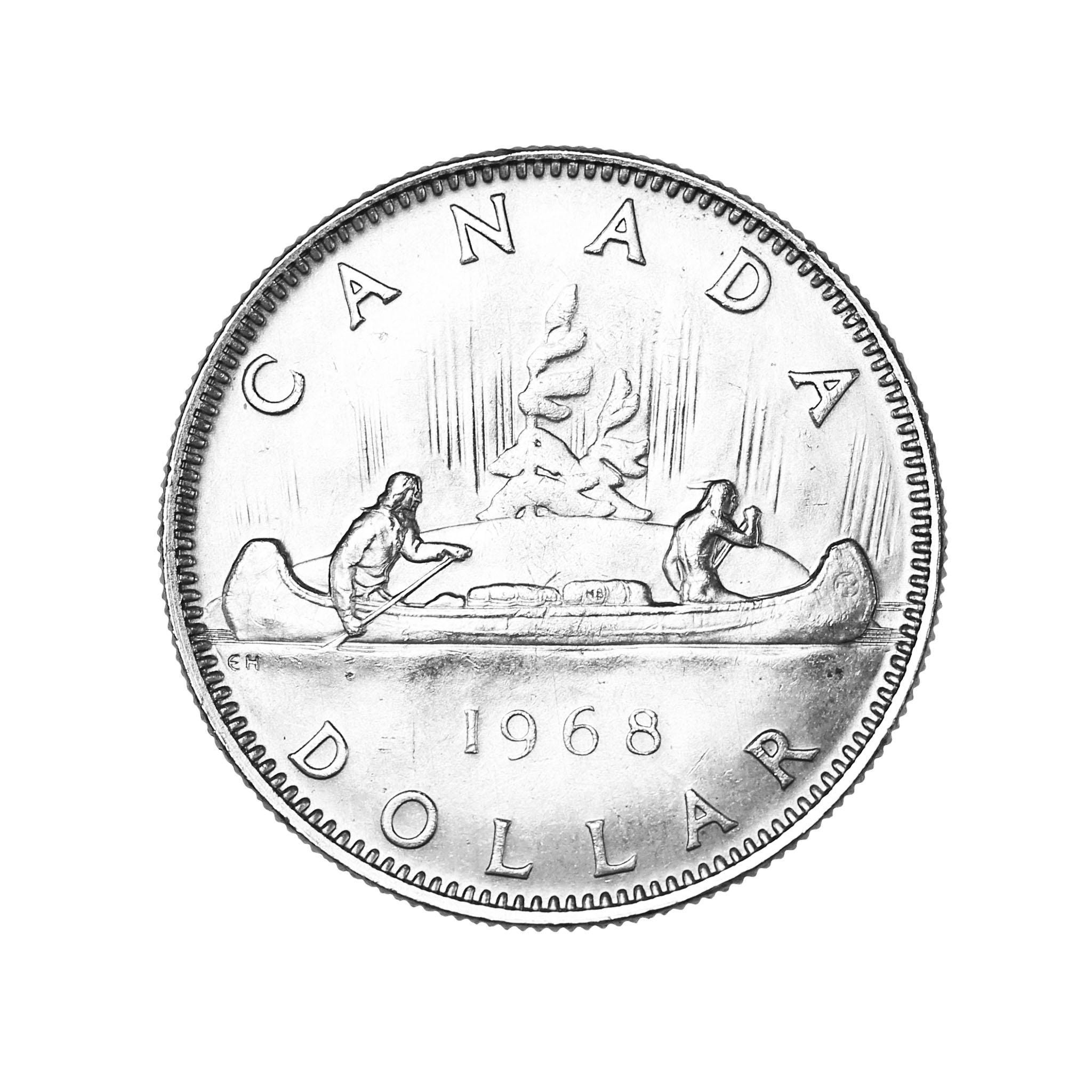 1968 年カナダ ヴォヤジャー ドル硬貨: エリザベス 2 世の肖像 - Etsy 日本