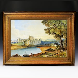 19th century English water-colour landscape painting unsigned