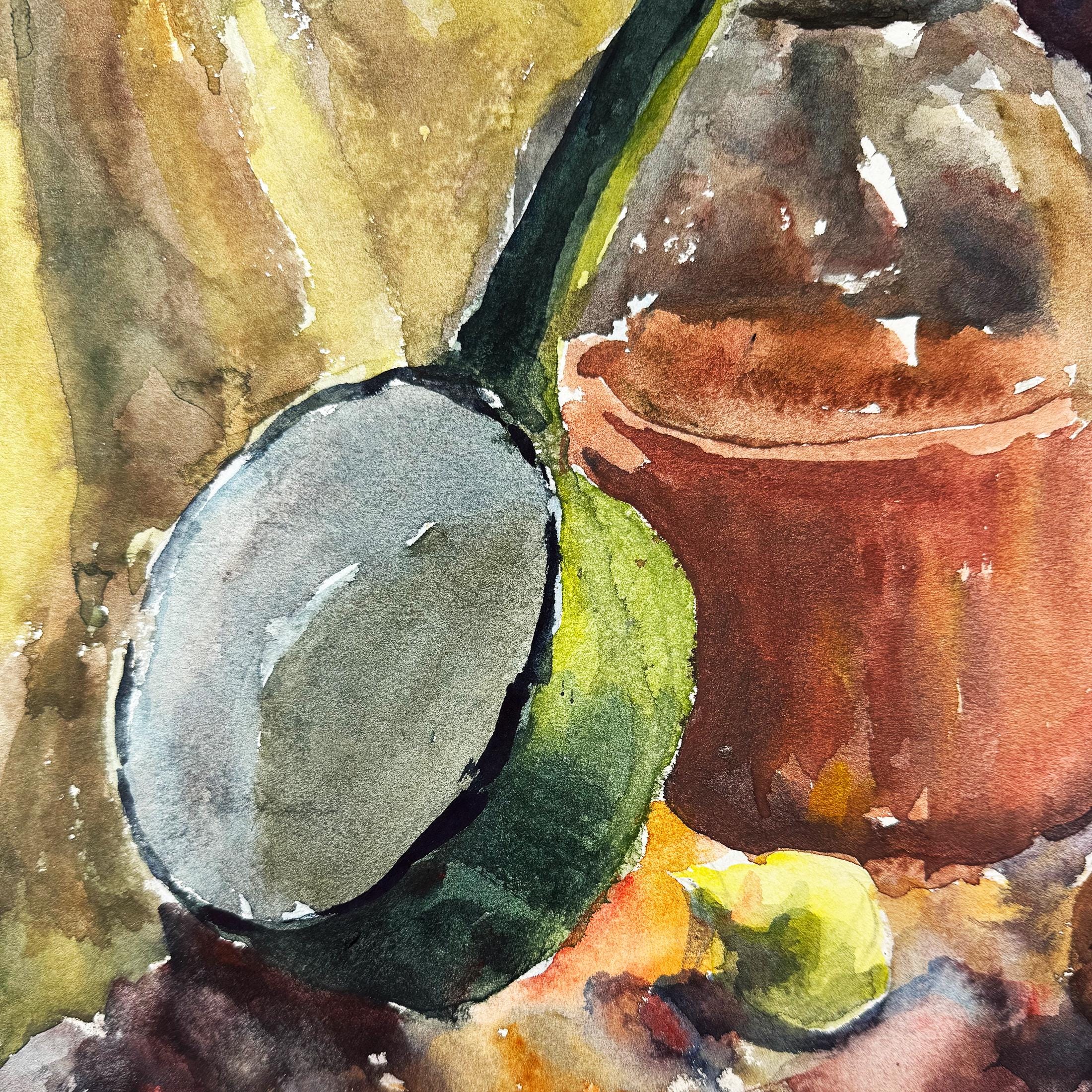 ヴィンテージ プロフェッショナル 水彩画 静物画 オリジナルアート