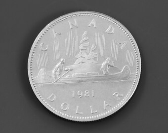 カナダ ドル 1981 カナダ ボヤジャー ドル コイン: ニッケル ルーニー