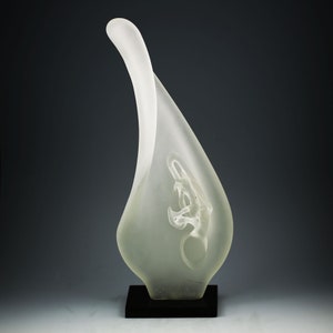 Vintage Contemporary art glass figurine - Mother by Ukrainian Artist Matsiyevskiy