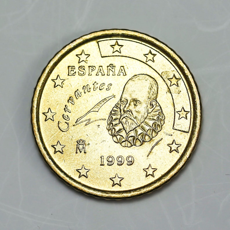 Bague En Argent Avec Pièce De Monnaie 50 Cent D'Espagne - Neuf Avec étiquettes, AntiqueCoinRings