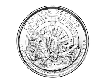 1947年カナダ5セント硬貨ジョージ6世メープルリーフスターカナディアン