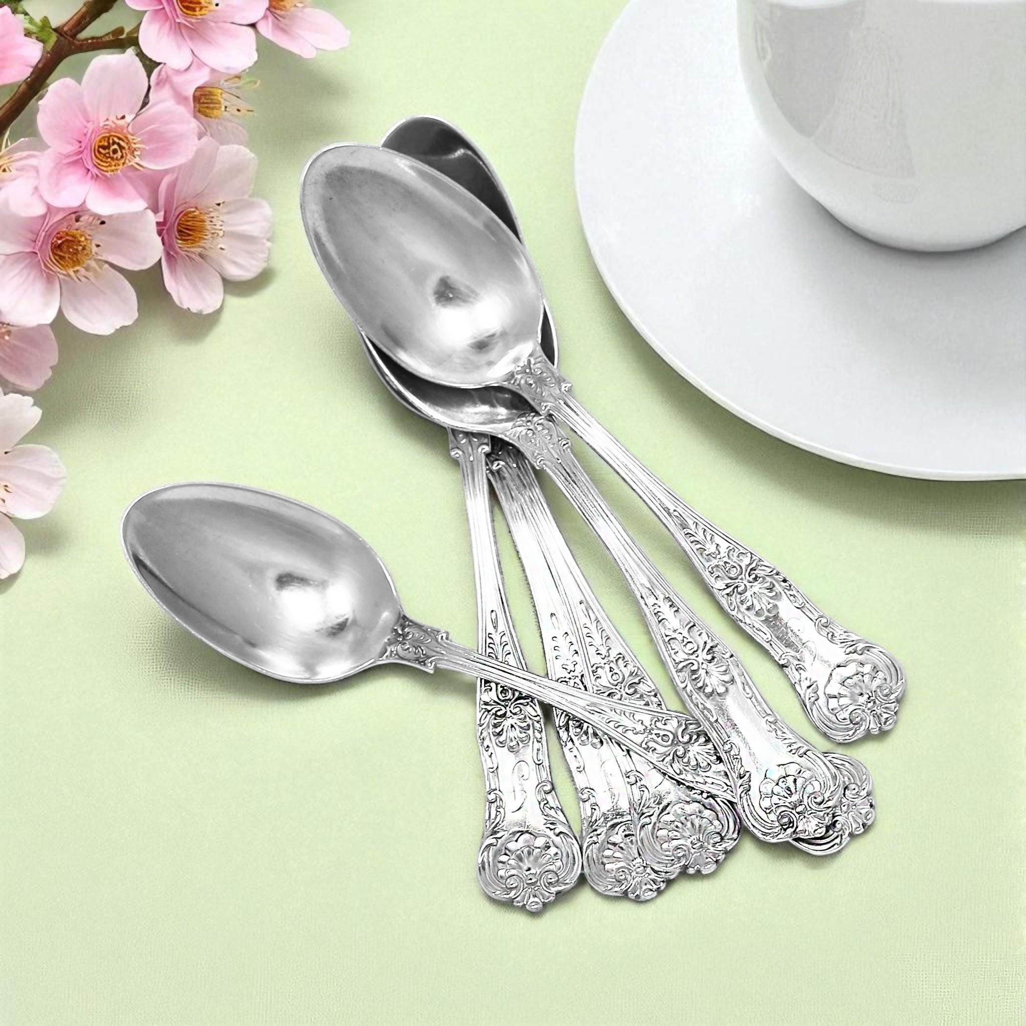 Set of 6 Tea Spoons by Birks Sterling Silver in Queens Pattern - Etsy
