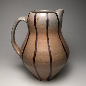 Shino pitcher with iron lines image 2