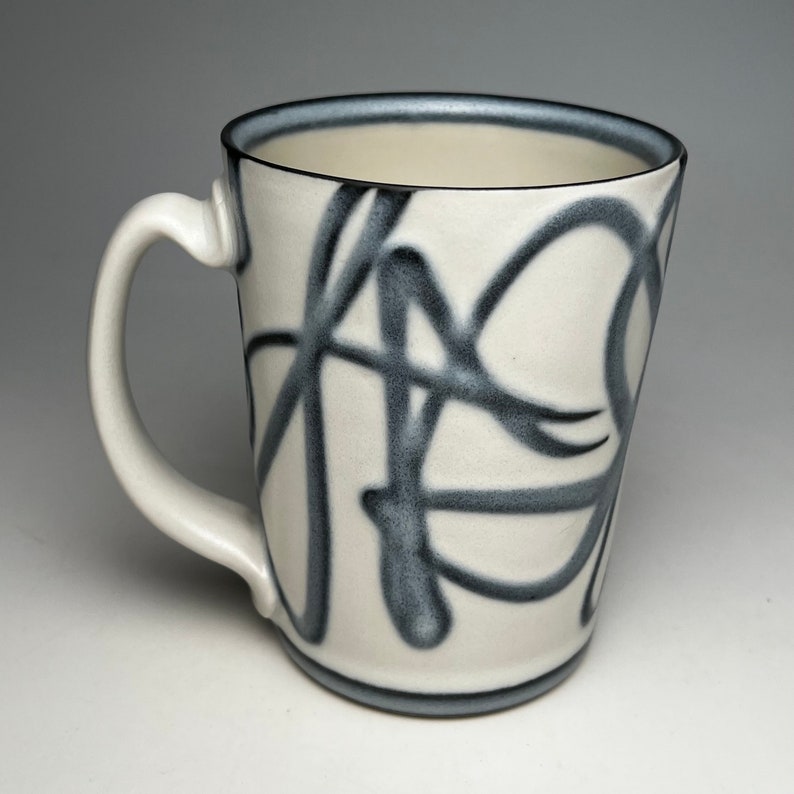 White Pollock series Cylinder Mug image 2