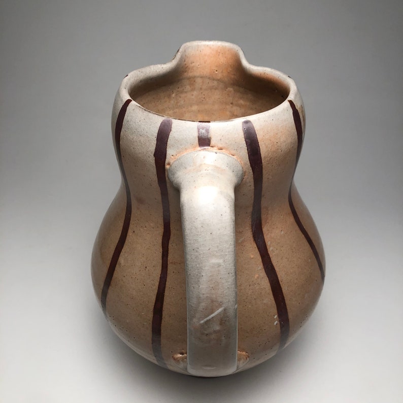 Shino pitcher with iron lines image 4