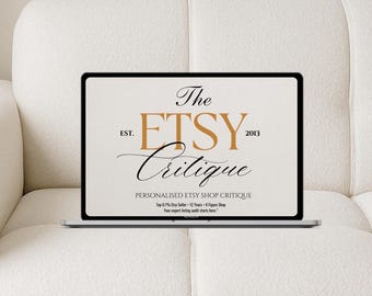 Etsy Shop Critique & Audit | Etsy Coaching | Etsy Sellers Guide | Etsy Branding Review | Etsy Marketing SEO Support | Start Selling on Etsy