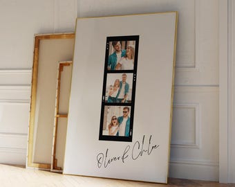 Custom Anniversary Couples Polaroid Photo Print, Custom 1st Anniversary Gift for Her or Him, Paper Anniversary Couples Gift