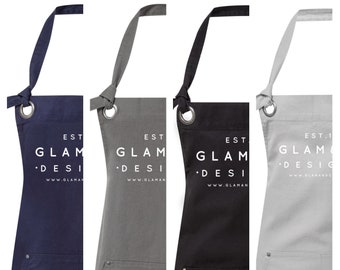 Personalised Apron With Pockets | Logo Design Apron | Aprons for Women | Aprons for Men | Vintage Apron | Corporate Gifts | Design your own