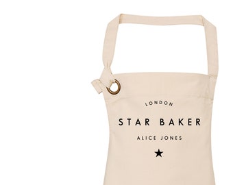 Star Baker Apron | Aprons for Women | Aprons for Men | Personalised Apron | Custom Apron | Vintage Style Personalised Apron | Homeware Gifts