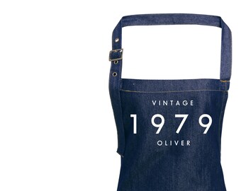 Gift ideas for Men | Personalised Denim Apron | Aprons for Men | Birthday Gift Ideas | Gifts for Him | Custom Apron | Personalised Apron