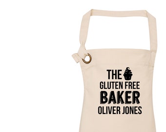 Personalised Apron for Women | Birthday Gift Ideas | Personalised Apron for Men | Gluten Free Baker | Gluten Free Apron | Gluten Free Baker