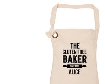 Personalised Apron for Women | Birthday Gift Ideas | Personalised Apron for Men | Gluten Free Baker | Gluten Free Apron | Gluten Free Baker