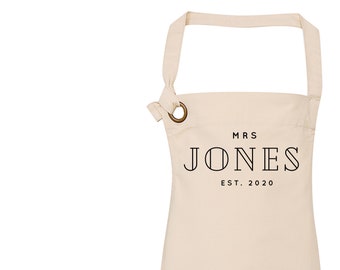 Mrs Gift Ideas | Personalised Apron | Personalised Apron for Mr and Mrs | Gift ideas for Weddings | Him and Her Gift Ideas