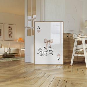 Trendy aangepaste vrienden retro speelkaart kunst aan de muur, gepersonaliseerde poster met quote beste vrienden speelkaart, trendy esthetische preppy kamerdecoratie