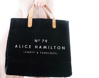 Personalised Bag | 40th Birthday Gift | Personalised Shopping Bag | Gift ideas for Her | Custom Beach Bag | Custom Bag | Custom Shopping Bag