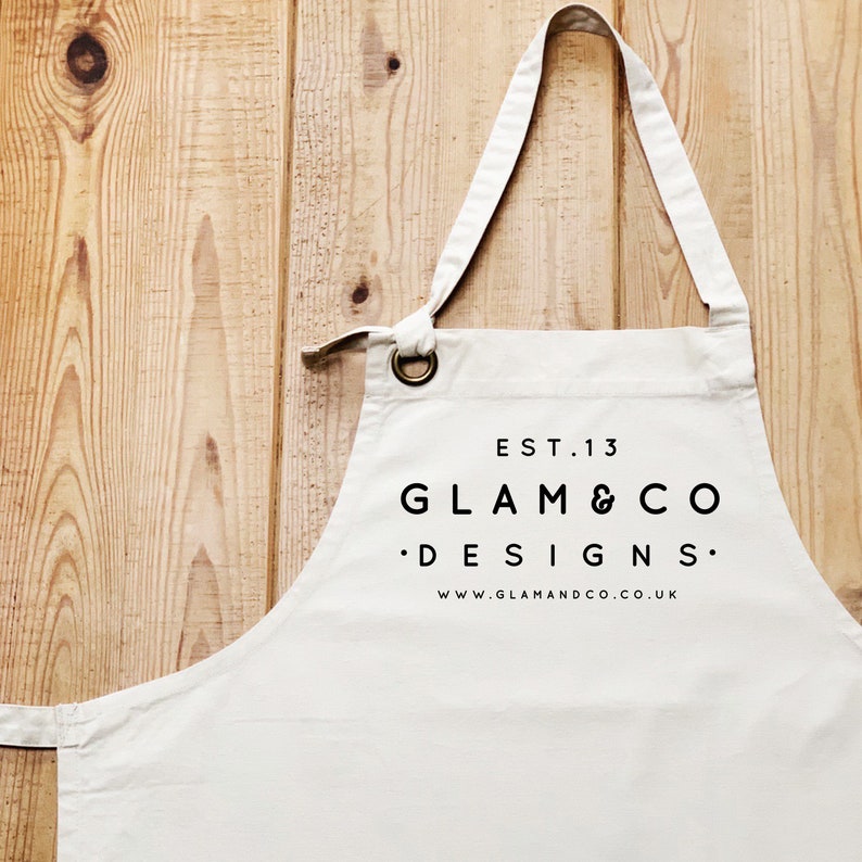 Personalised Apron Logo Design Apron Aprons for Women Etsy UK