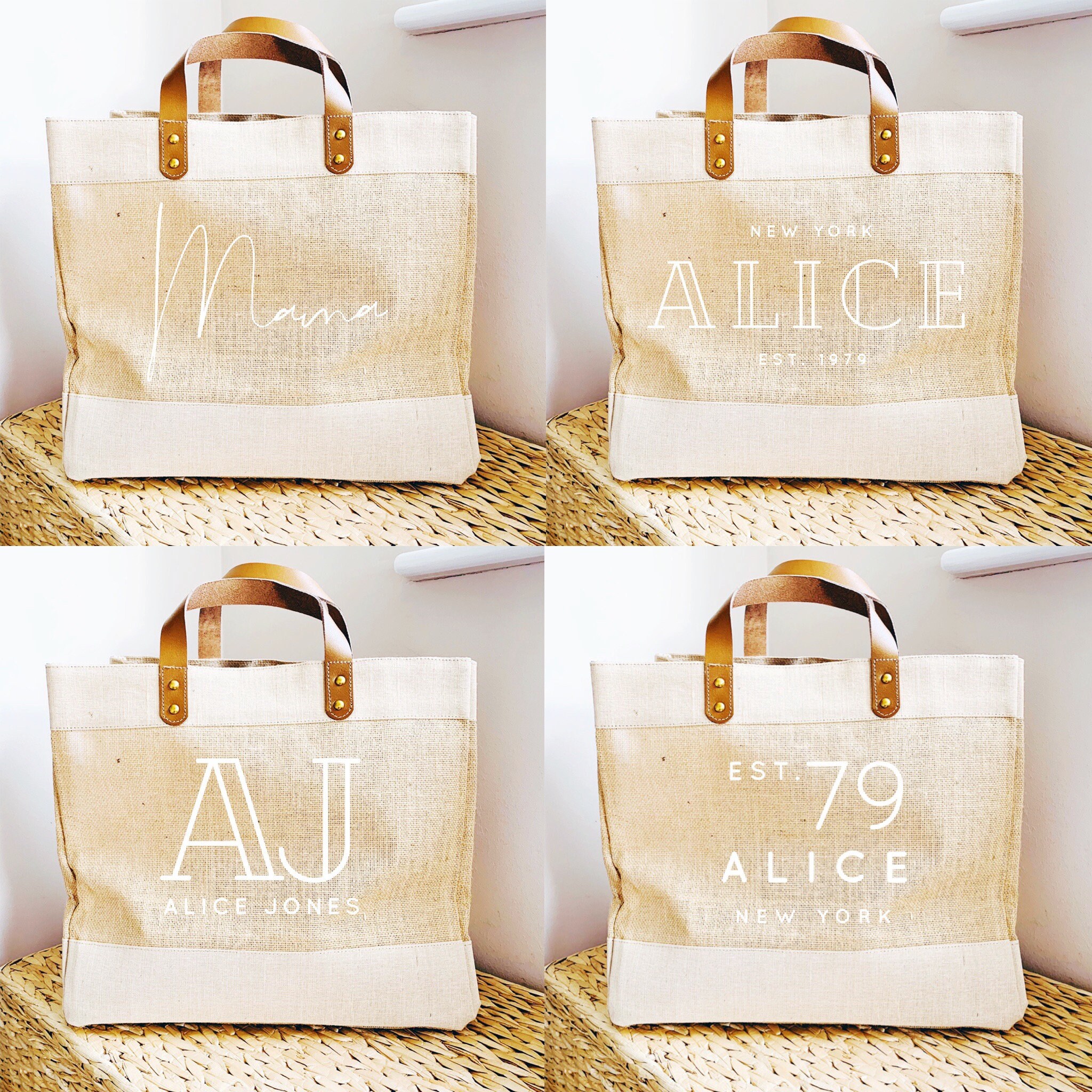 personalised shopping bags
