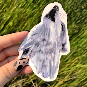 Wolf Sticker / Wolf Art Sticker / Wolf Sticker for Laptop / Wolf Art / Waterproof Sticker / Bumper Sticker / Waterbottle Sticker / aullido