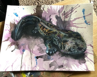 Kunstdruck der Japanischer Salamander