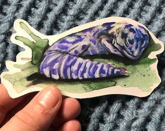 Lavender Leopard Gecko Sticker - Reptile Art Gift
