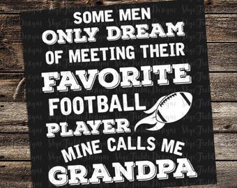 Download Grandpa football svg | Etsy