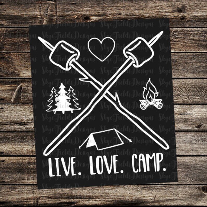 Download Live Love Camp SVG JPG PNG Studio Camping In Tents | Etsy
