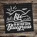 Life is Better With Bluegrass SVG, Silhouette Studio, Cameo, Cricut, Inspirational, Appalachian Mountains, Kentucky, Tennessee Music