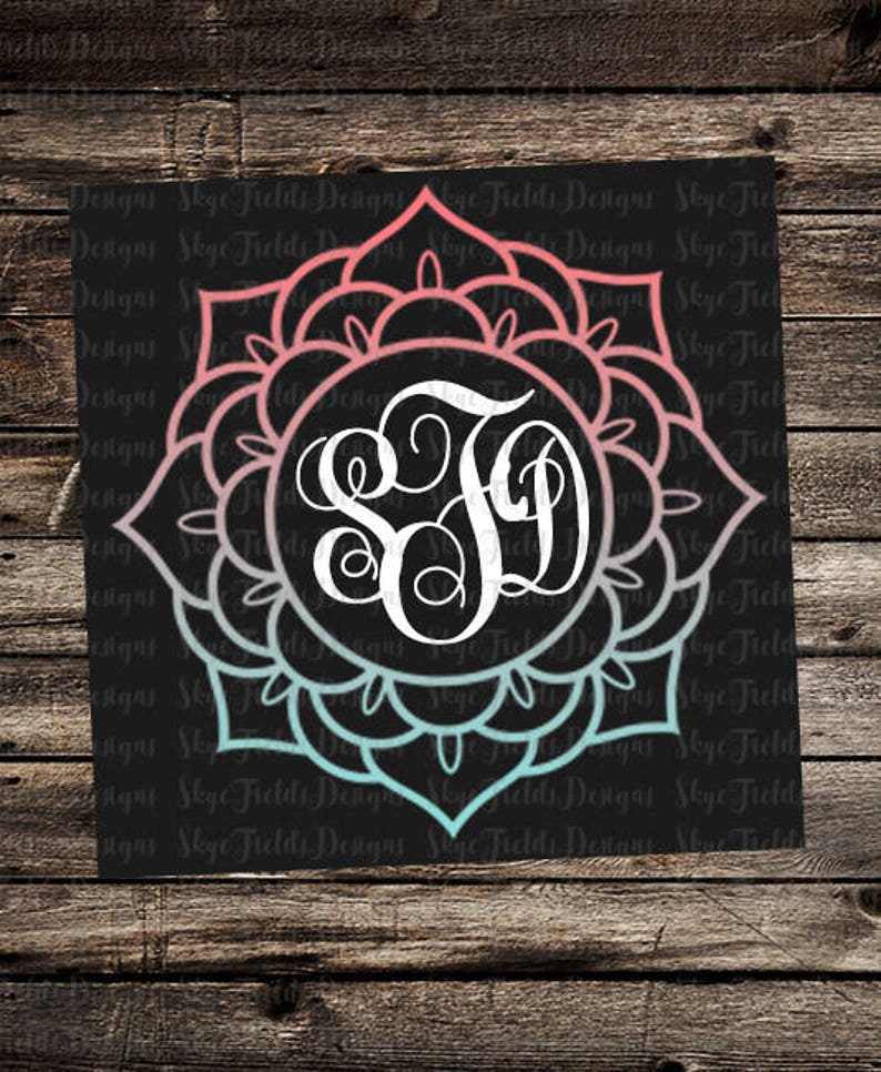 Free Free 141 Monogram Flower Mandala Svg SVG PNG EPS DXF File
