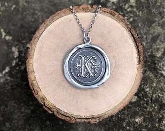 Wax Seal Sterling Silver Pendant