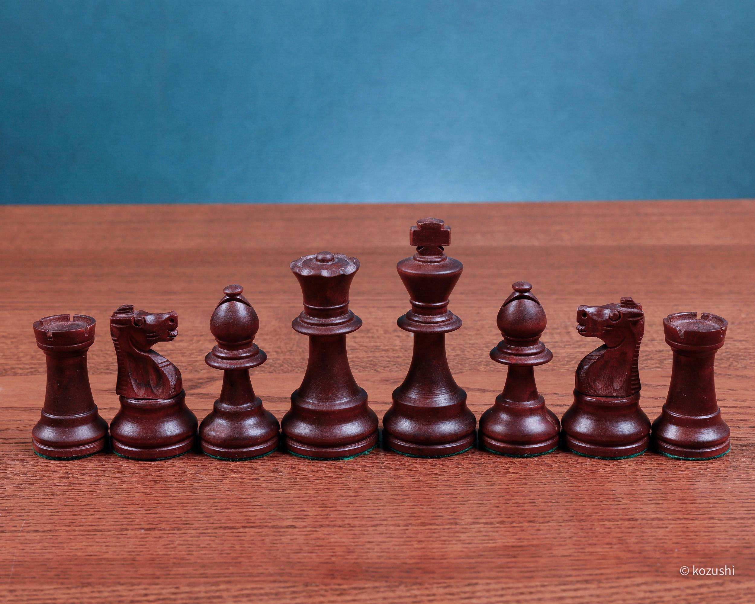 Jeu D'échecs Chavet – Taille 3 – Pièces En Bois – Pondérées Et Feutrées