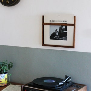 Vinyl LP Record Storage | Vinyl record frame | Now spinning |  Mid century Record display | Vinyl record wall mount | Record Stand | 1 pcs