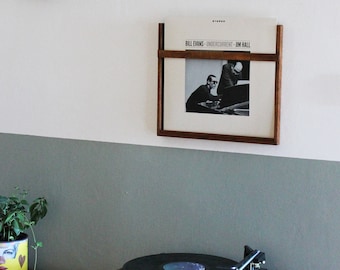 Vinyl LP Record Storage | Vinyl record frame | Now spinning |  Mid century Record display | Vinyl record wall mount | Record Stand | 1 pcs