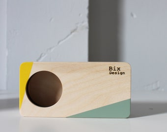 Razor. Wood Phone stand. Phone amplifier, passive phone speaker, phone stand, gift idea